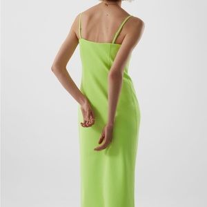 COS Midi knitted tube dress yellow